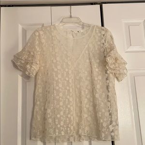 White lace blouse